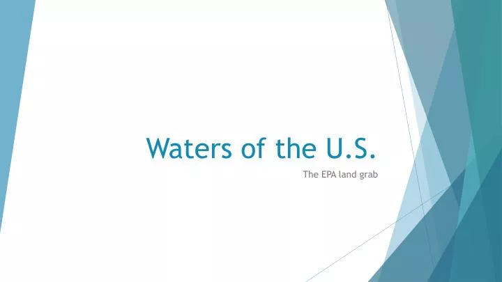 waters of the u s