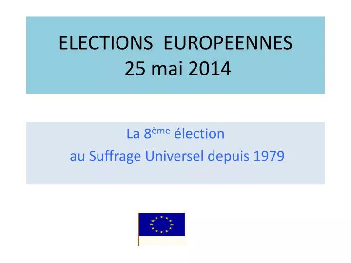 elections europeennes 25 mai 2014