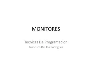 monitores