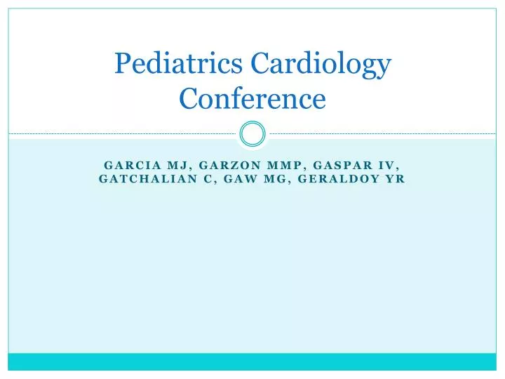 pediatrics cardiology conference