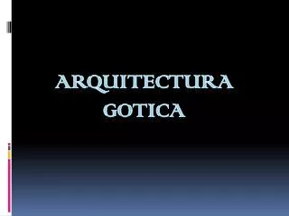 arquitectura gotica