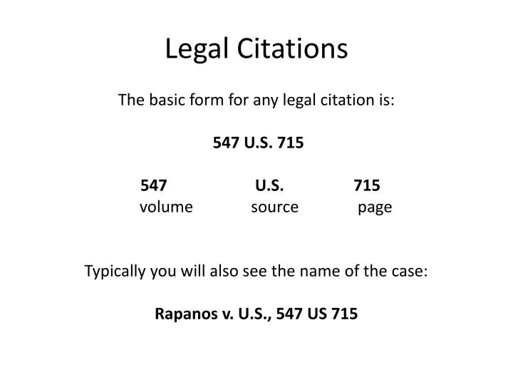 legal citations