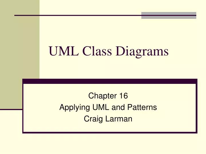 uml class diagrams