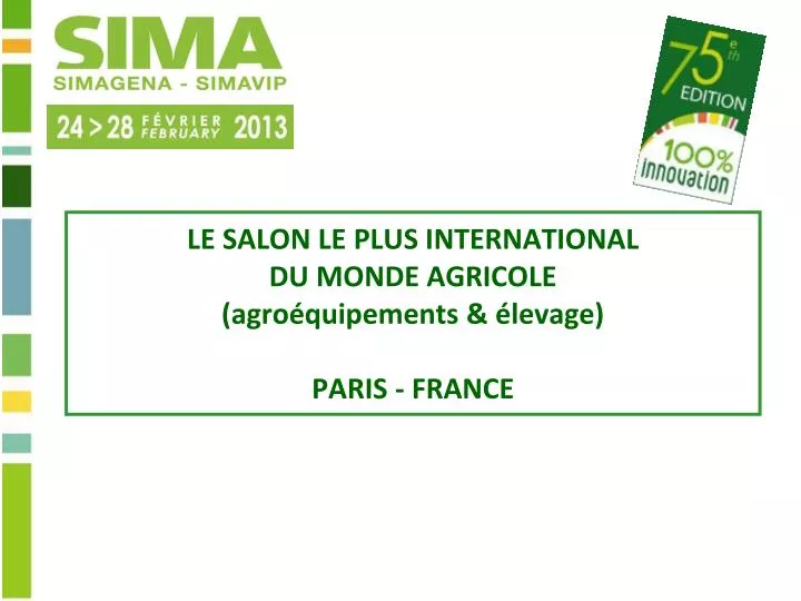 le salon le plus international du monde agricole agro quipements levage paris france