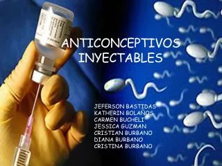 anticonceptivos inyectables