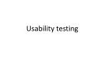 Usability testing - slide 1