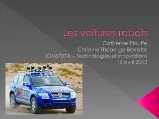 les voitures robots