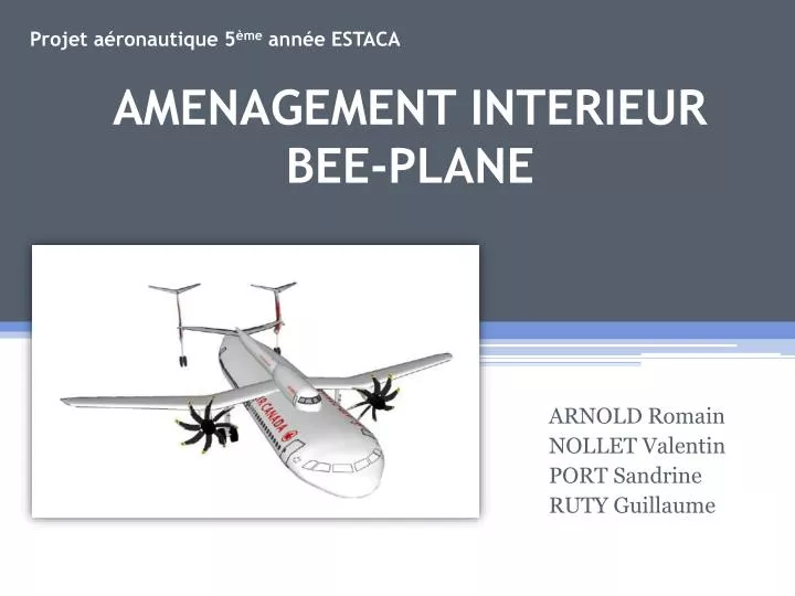 amenagement interieur bee plane