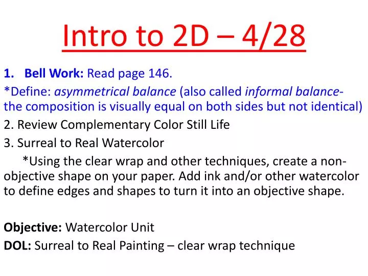 intro to 2d 4 28