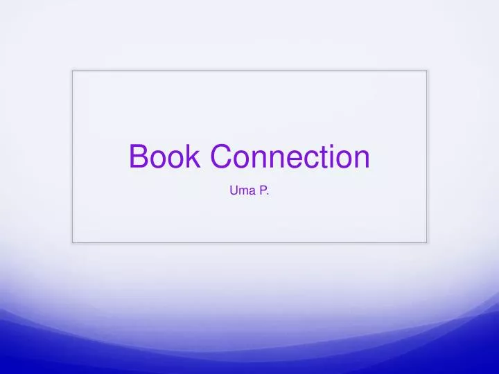 book connection