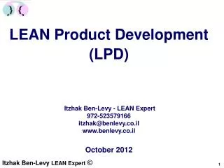 LEAN Product Development (LPD)