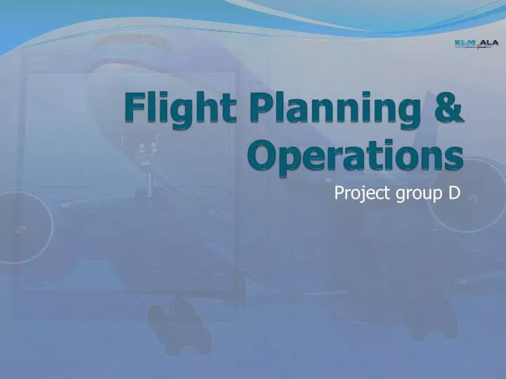 flight planning operations