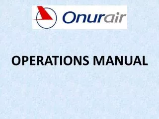 OPERATIONS MANUAL