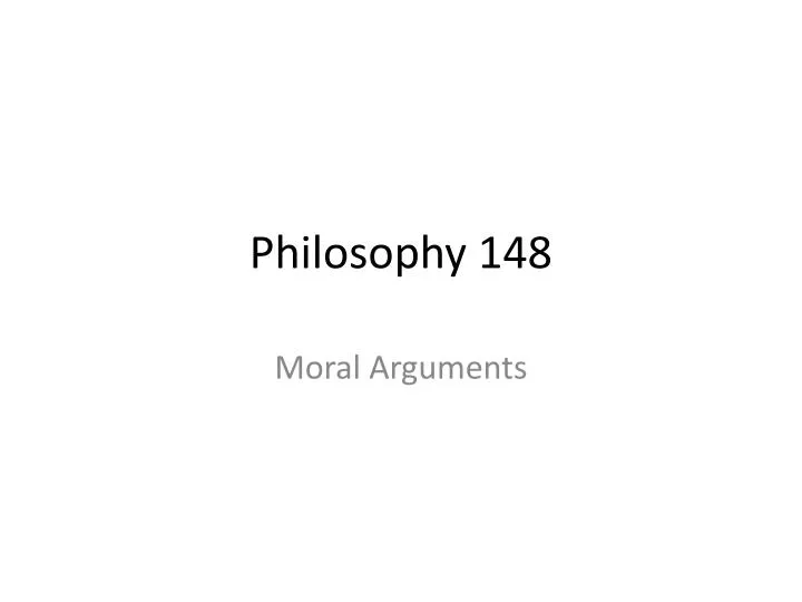 philosophy 148