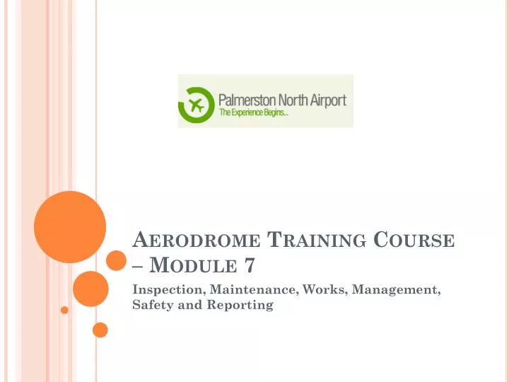 aerodrome training course module 7
