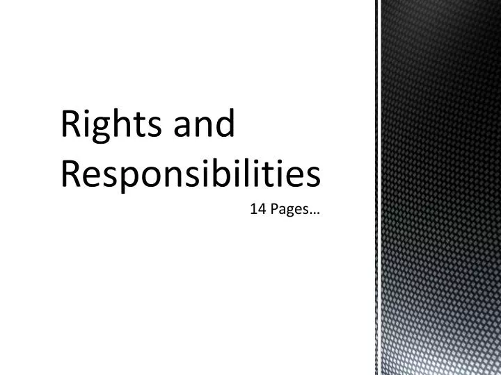 rights and responsibilities