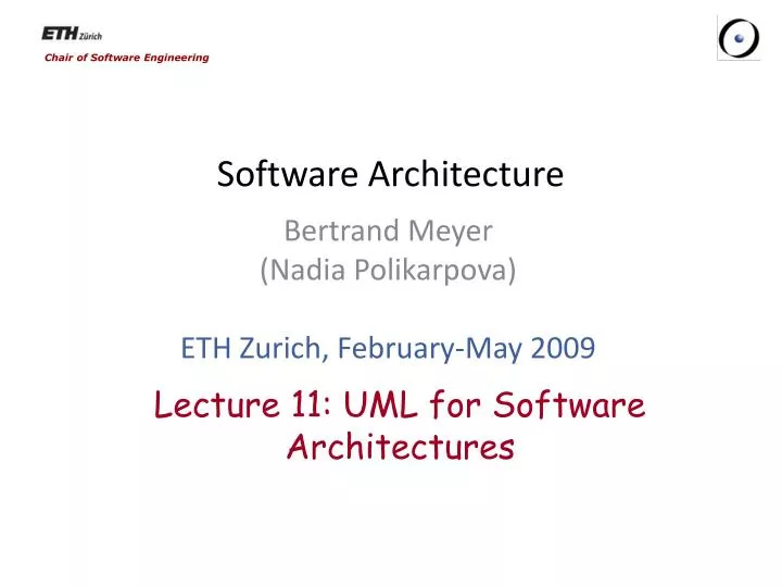 software architecture
