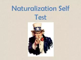 Naturalization Self Test