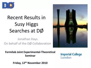 Recent Results in Susy Higgs Searches at DØ