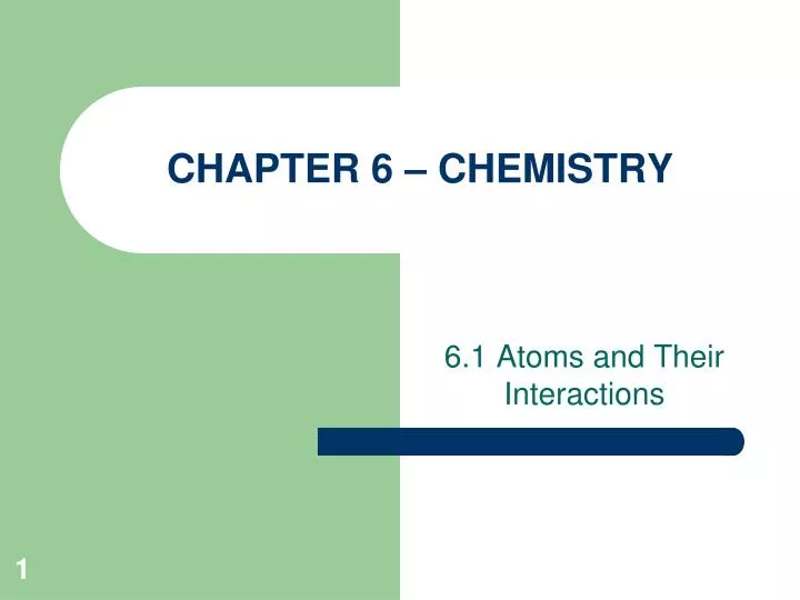 chapter 6 chemistry