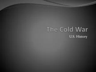 the cold war