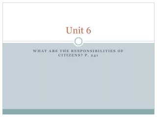 unit 6