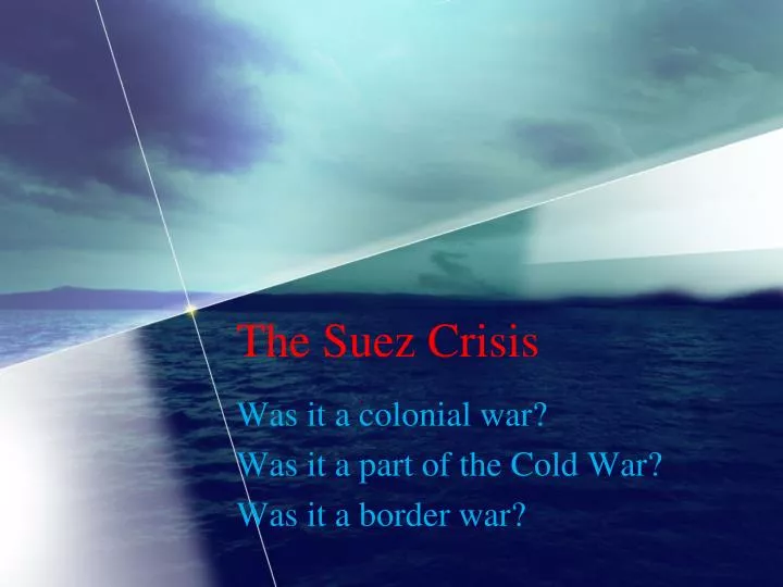 the suez crisis