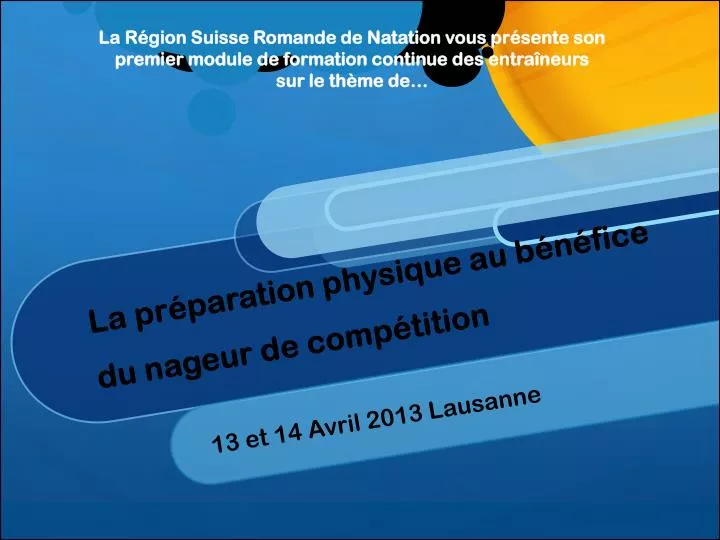 la pr paration physique au b n fice du nageur de comp tition