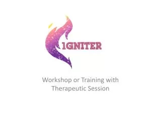 Workshop or Training with Therapeutic Session