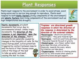 Plant Responses