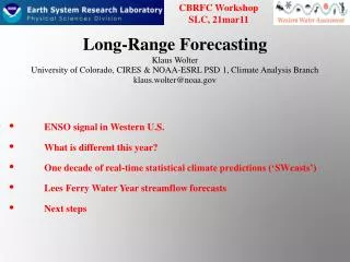 Long-Range Forecasting
