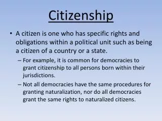 citizenship