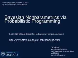 Bayesian Nonparametrics via Probabilistic Programming