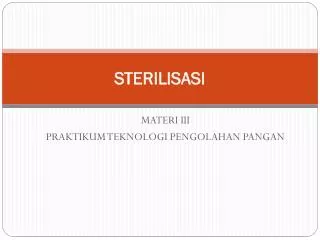 sterilisasi