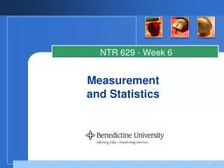 Measurement and Statistics