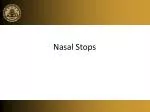Nasal Stops