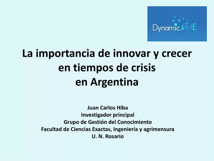 la importancia de innovar y crecer en tiempos de crisis en argentina