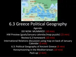 6.3 Greece Political Geography