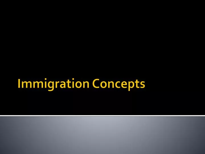 immigration concepts