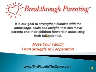 Move Your Family From Struggle to Cooperation