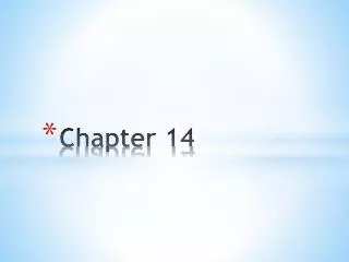 Chapter 14