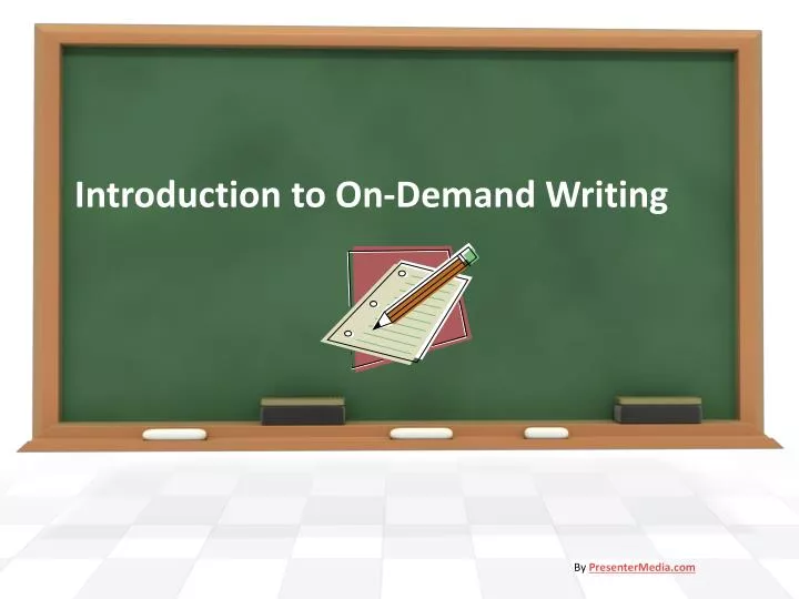 introduction to on demand writing
