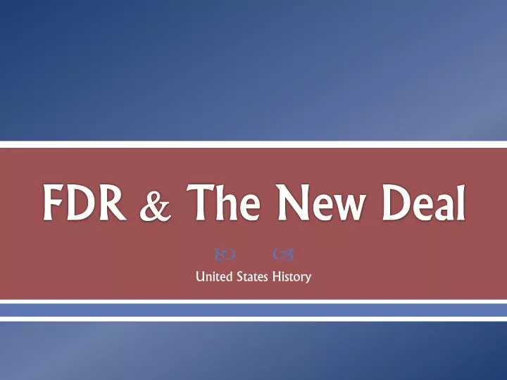 fdr the new deal