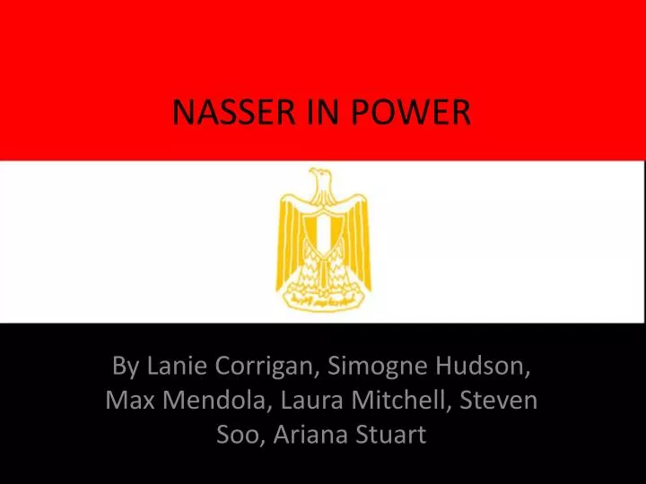 nasser in power