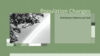 Population Changes