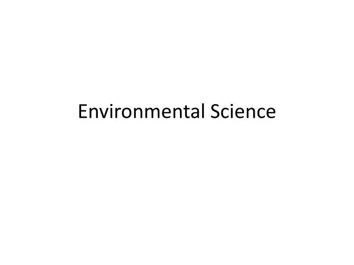 environmental science