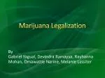 Marijuana Legalization - slide 1