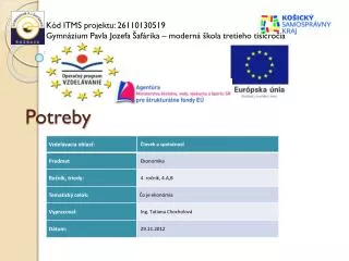 potreby