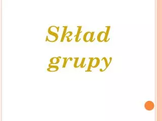 Skład grupy