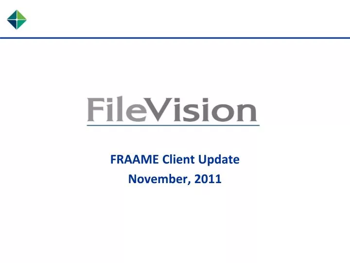fraame client update november 2011